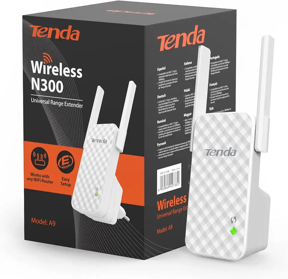 Tenda WLAN Verstärker Repeater N300 A9