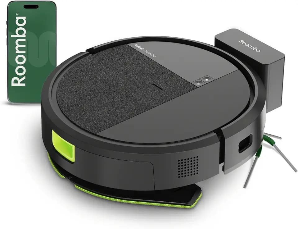 iRobot Roomba 115X Combo Robot Vacuum & Mop, 15,000 Pa, Easy to use, Intense Power-Lifting Suction, LiDAR Navigation, Multiple Cleaning Modes, Avoids Mopping Carpets, Self-Charging