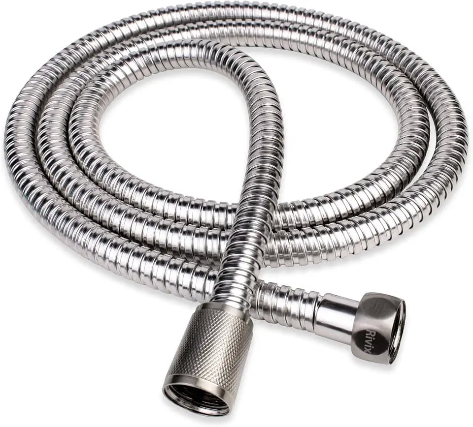 Shower Hose, 79 Inch Extra-Long Stainless Steel Shower Hose with Stainless Steel Insert and Nut,Brushed Nickel Finish