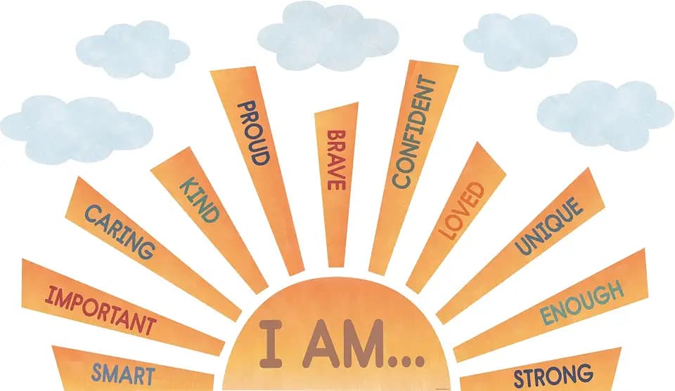 Teacher Created Resources Moving Mountains Road Trip Sun Positive Affirmations Bulletin Board (TCR9223)