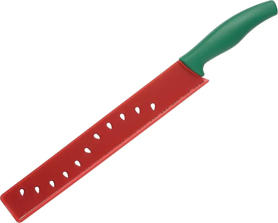 Kuhn Rikon Watermelon Knife, Serrated Fruit Slicer for Watermelon and Large Fruit, Long Blade for Clean Slicing, Easy Cutting Tool