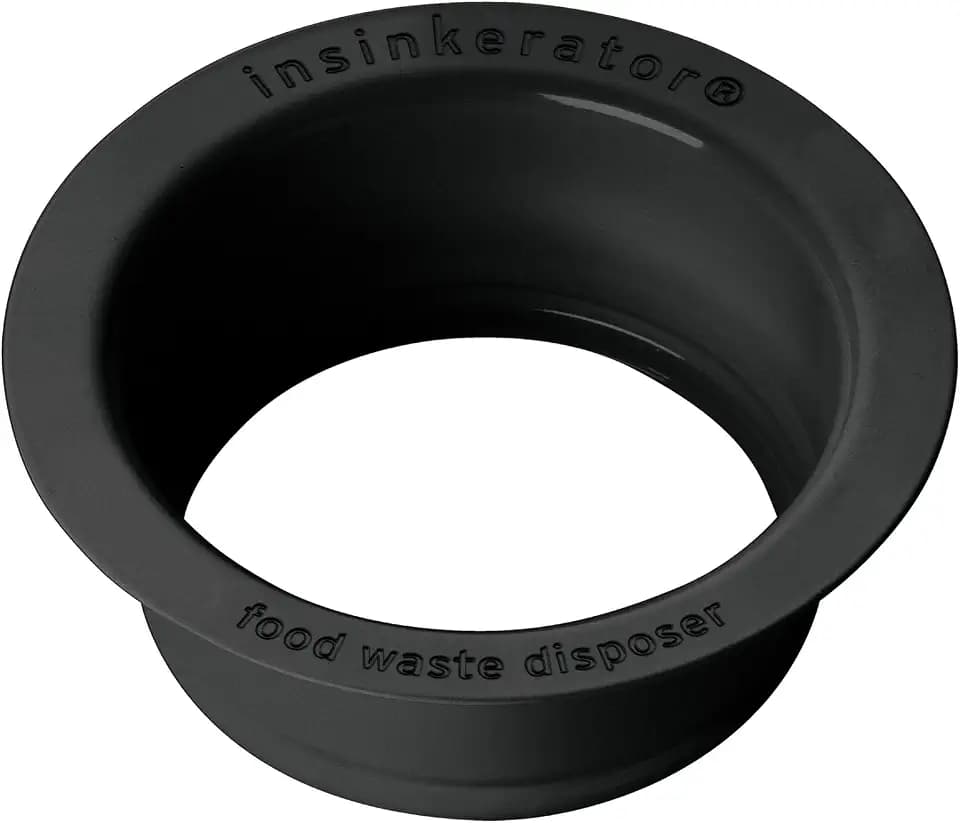 InSinkErator Sink Flange, Matte Black, FLG-MTBLK