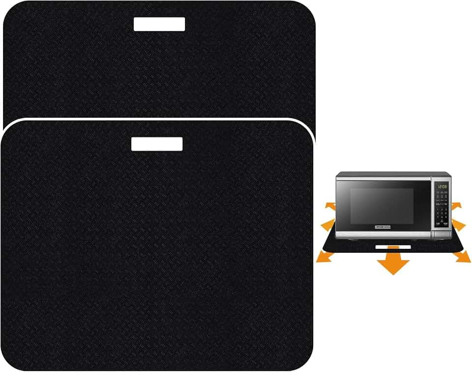 2 Pcs Heat Resistant Mat with Sliding Function for Most XL Air Fryer