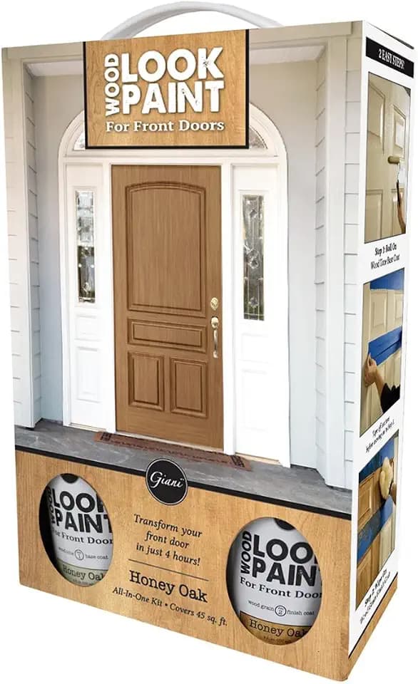 Giani Wood Look Paint Kit for Front & Interior Doors (Honey Oak)