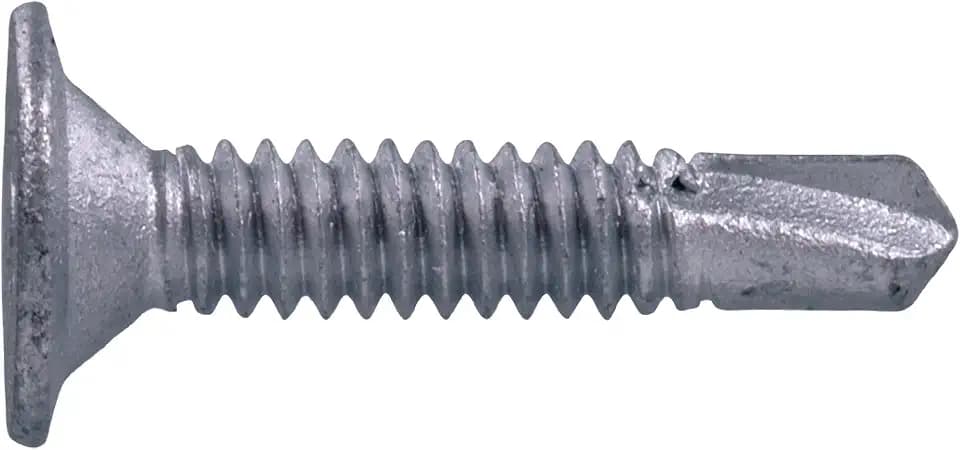 The Hillman Group 822650 10-24 x 1-7/16-Inch Wafer Head Self Drilling Sheet Metal Screw, Stainless Steel, 100-Pack