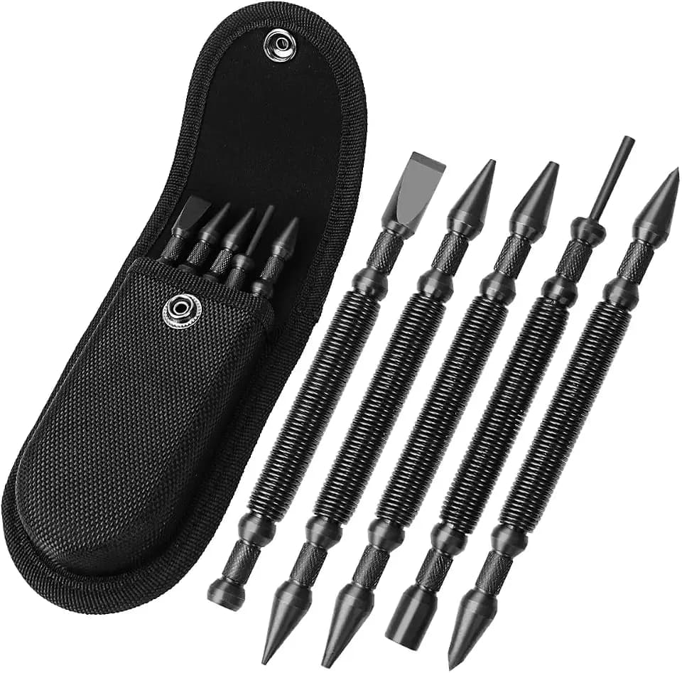 5pc Nail Setter, Center Punch, Hinge Pin Removal Tool, Cold Chisel