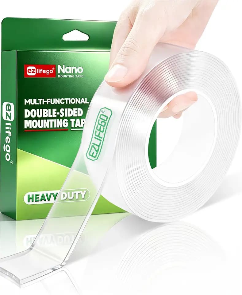 EZlifego Heavy Duty Invisible Bond Nano Double Sided Mounting Tape, 9.85FT