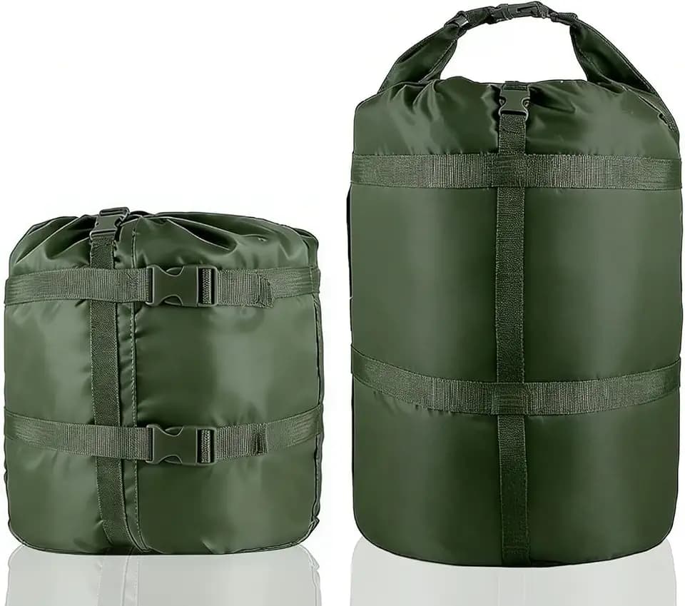 35L Compression Sack for Sleeping Bag, 400T 20D Nylon Waterproof & Tear-Resistant Stuff Sack, Ultralight Portable Storage Bag for Camping, Hiking, Backpacking, Outdoor Travel