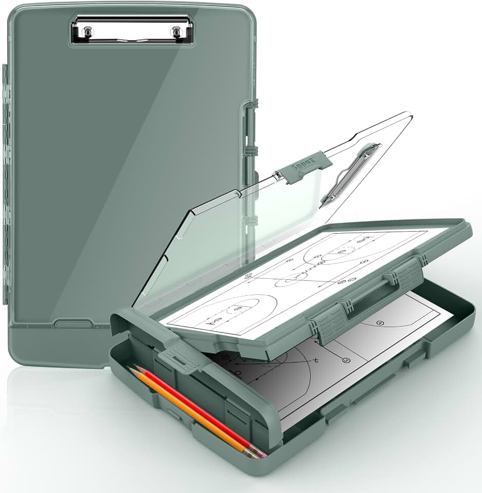 Sooez Original Clipboard with Dual Storage, Heavy Duty Clip Boards 8.5x11