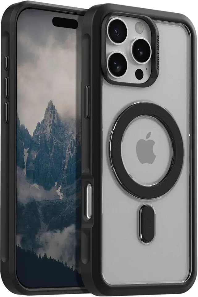 ROKFORM Schlanke Hülle, kompatibel mit dem iPhone 16 Pro Max, Fallgetestete Rüstung (transparent)