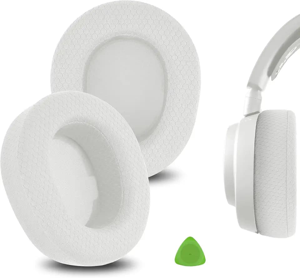 Geekria Mesh-Ohrpolster für SteelSeries Arctis Nova Pro Wireless, Weiß