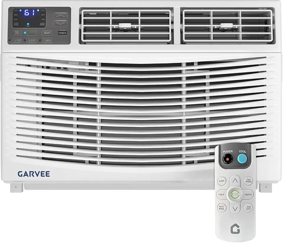 Window Air Conditioner 12000 BTU with WiFi, Energy Efficient Window AC Unit Cools Up to 550 Sq.Ft. with Remote App Control, Ideal for Apartment, Living Room, Medium Room, White