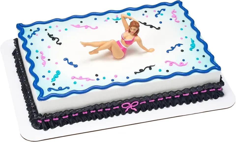 Foxy Fran Cake Topper | Bachelor or Birthday Party Decoration Set