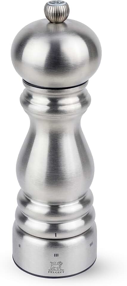 Peugeot Paris Chef Salt Mill, u'Select, 7 in, Stainless Steel