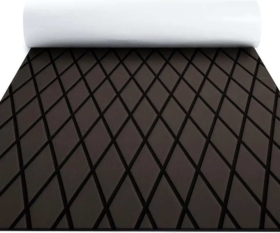 FOCEAN Boat Flooring EVA Foam Boat Decking Diamond Pattern Marine Mat Sheet