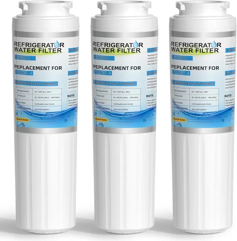 WRF555SDFZ WRF535SWHZ WRX735SDHZ WRX735SDBM WRF555SDHV WRF535SWHV Water Filter Replacement for Whirlpool Everydrop filter 4,Maytag UKF8001 MFI2269VEM,Kitchenaid KRFC300ESS by WXOXIMI
