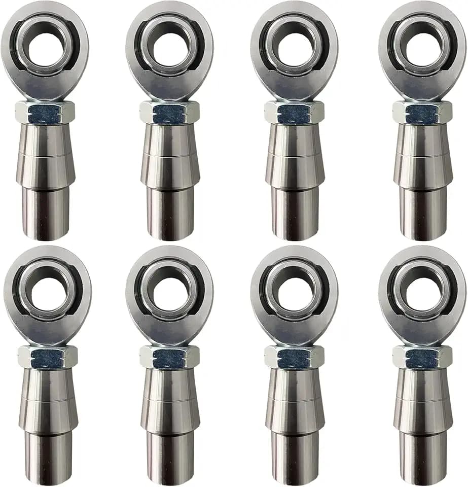3/4"-16 Heim Joints Rod End Kit Economy with Jam Nuts, Heim Joints Panhard Bar Kit .120 Bungs Rod End Heim Joint LH and RH, 2 Set (3/4"-16-4set)