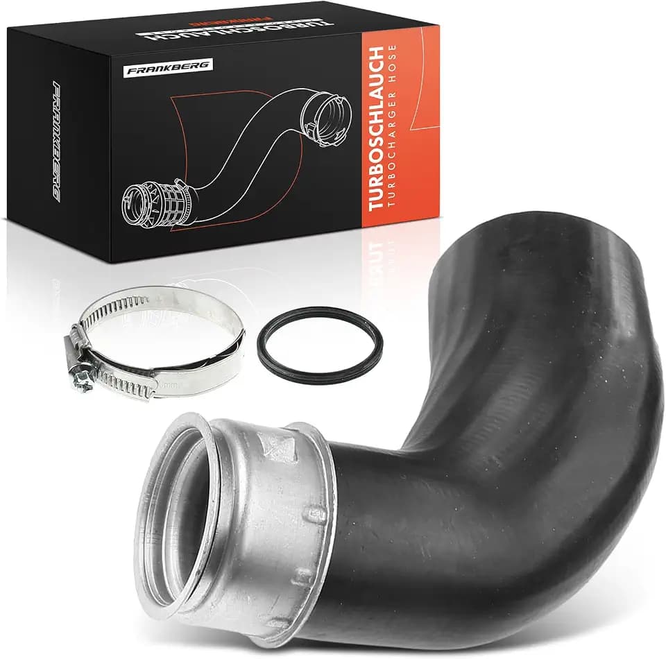Frankberg Ladeluftschlauch Turboschlauch Vorne 3C0145828C | Kompatibel mit Altea XL 5P5 5P8, R.o.o.m.s.t.e.r 5J7, T.o.u.r.a.n 1T1 1T2, A3 8P1, Golf Plus 521 5M1, O.c.t.a.v.i.a II 1Z3