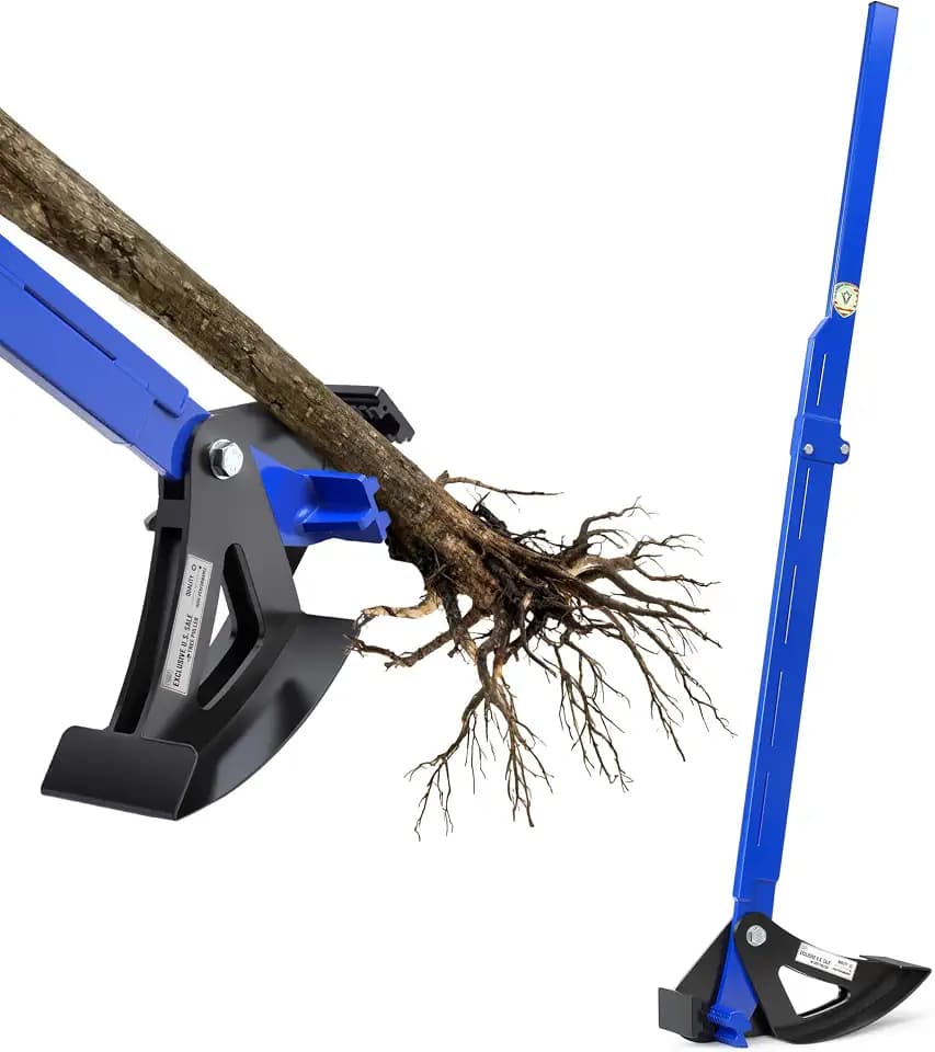 Heavy Duty Sapling Puller Tool, Foldable Tree Puller for 1/4-2 in Stems