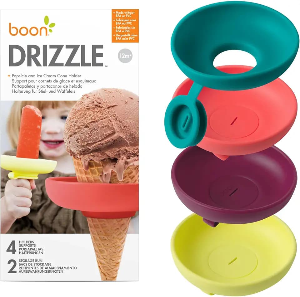Boon Drizzle Silicone Ice Pop Holder - 4 Count