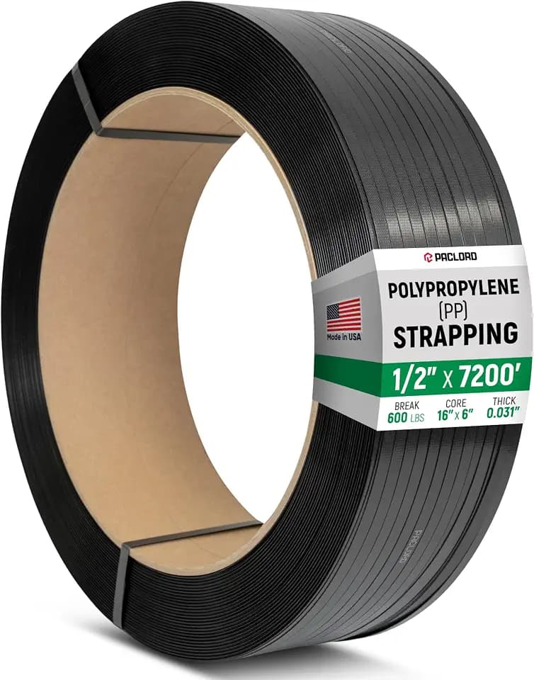 1/2" x 7200' Heavy-Duty Polypropylene (PP) Strapping Coil 0.031" Thick