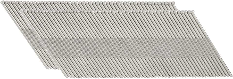 Freeman Stainless Steel Angled Finish Nails | 34 Degree | 15 Gauge | 2" | Tape Collated | 1,000 Count | Indoor and Outdoor | Trim, Moulding, Cabinetry, Furniture, Door and Window Casing | SSAF1534-2