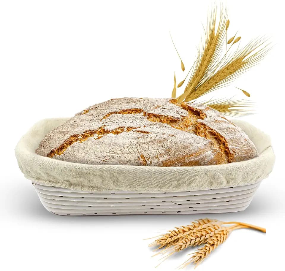 Vollum Banneton Bread Proofing Basket with Liner – Rectangular Brotform