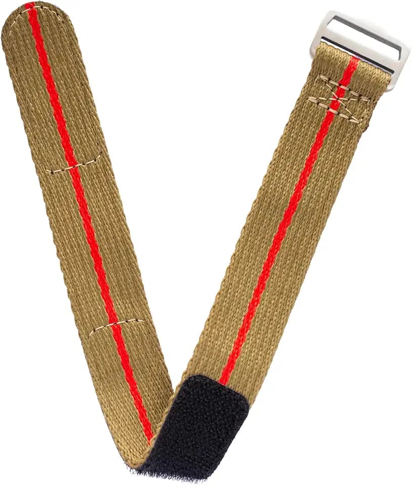 20mm 22mm Nylon Canvas Hook And Loop Strap For Tudor Watches, Single Pass One-Piece Replacement Watch Band for Men & Women, Durable Military Style Tactical Wristband - Multiple Colors