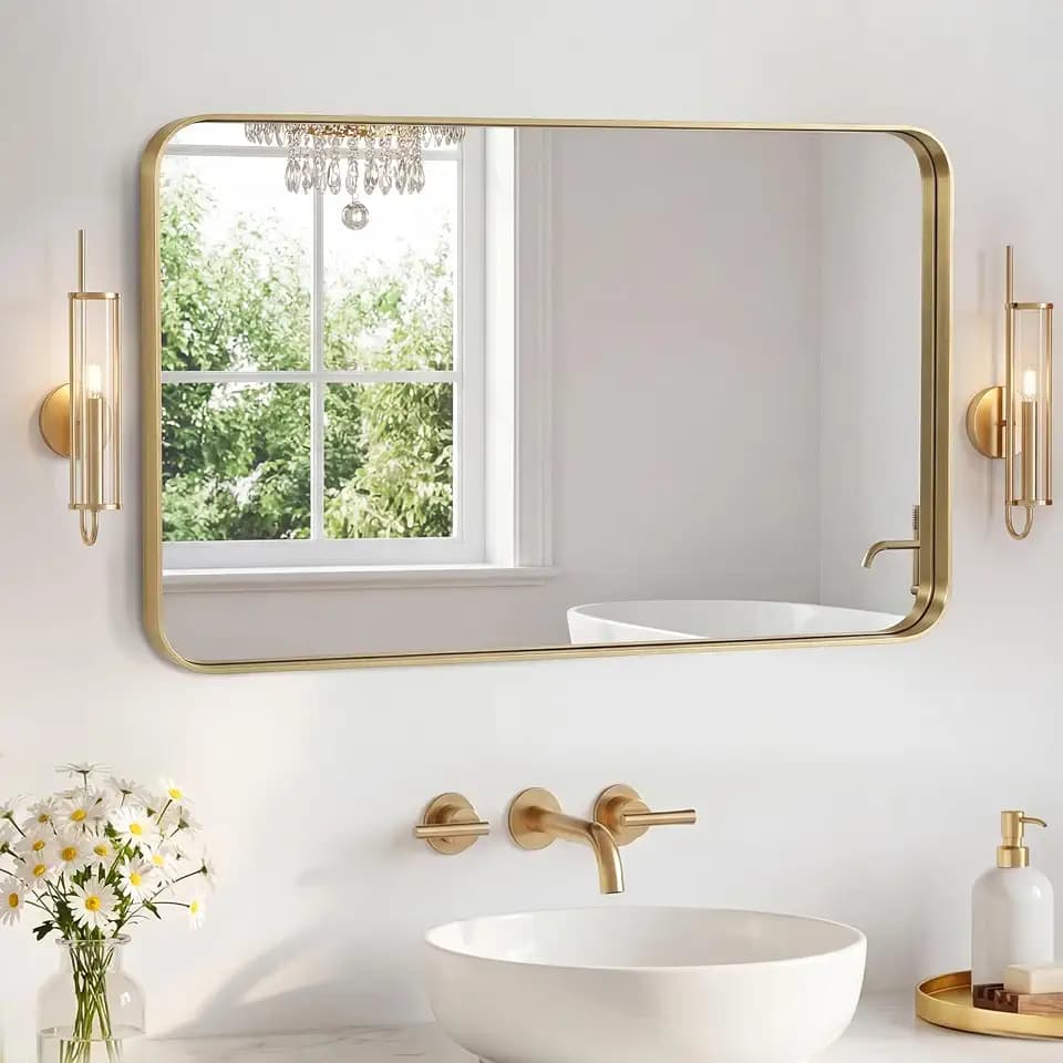 NEWBULIG Bathroom Mirror for Over Sink, 24X36 Inch Wall Vanity Mirror