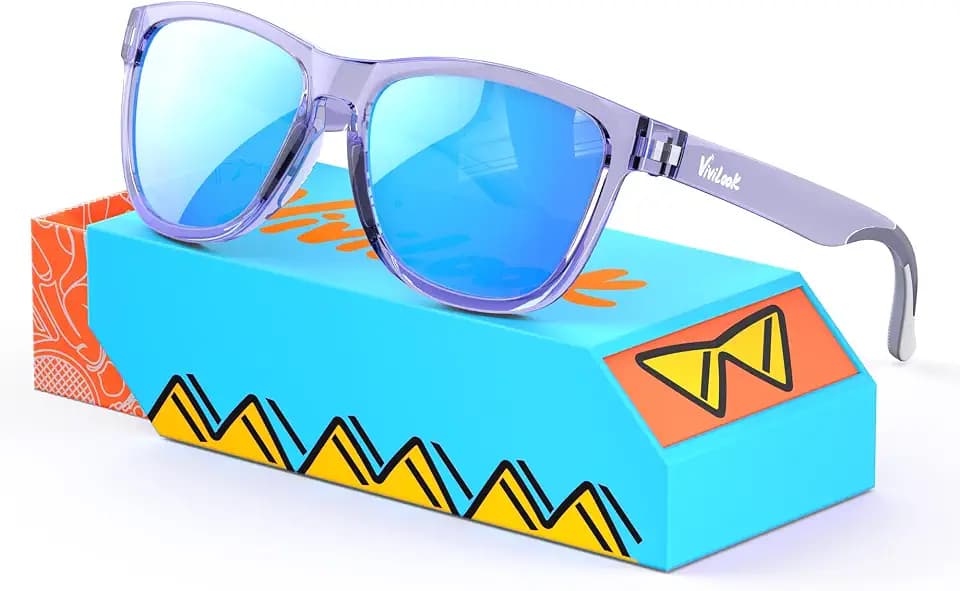 Sunglasses for Women Men, Elastic Touch Polarized Womens Sunglasses, UV400 Protection TR Sun Glasses Pippop