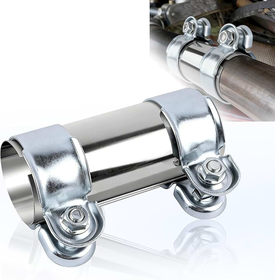 Ø50x125mm Auspuffschelle Doppelschelle nur für 50mm Außendurchmesser