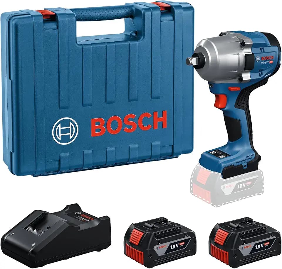 Bosch Professional 18V System Akku Drehschlagschrauber GDS 18V-780 (inkl. 2x 5.0Ah Akku, GAL 18V-40, Handwerkerkoffer)