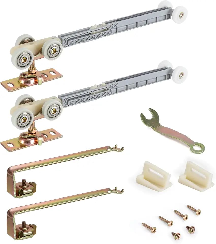 Pocket Door Soft Close Mechanism 1" Tri-Wheel with Soft Close and Soft Open