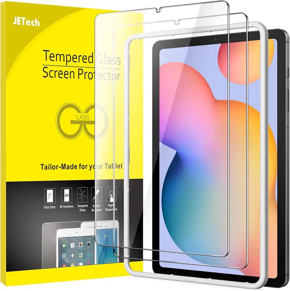 JETech Schutzfolie für Samsung Galaxy Tab S6 Lite 10,4", 2 Stück | 9H Gehärtetes Glas Displayschutz, HD Klar, Kratzschutz