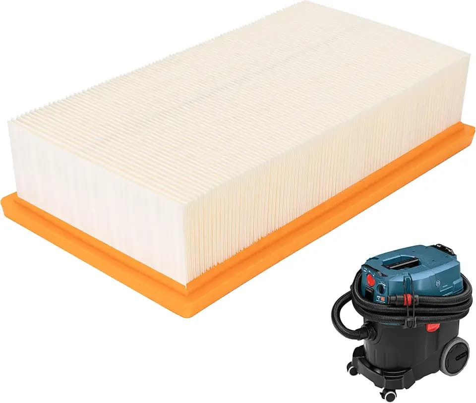 VF130H Flat Pleated HEPA Filter for Bosch VAC090 VAC140 Dust Extractors