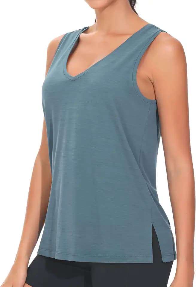 THE GYM PEOPLE Women's Workout Tank Tops Loose Fit Sleeveless Yoga Shirts