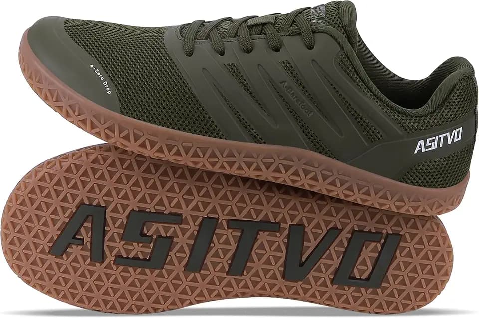 ASITVO Wide Men's Barefoot Zero Drop Sole Minimalist Sneakers Walking Shoes