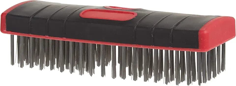 Red Devil 4166 7-Inch Soft Grip Stainless Steel Scrub Brush