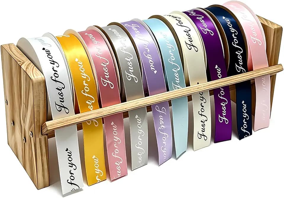Ribbon Organizer Craft Ribbon Storage Rack Spool Holder Dispenser