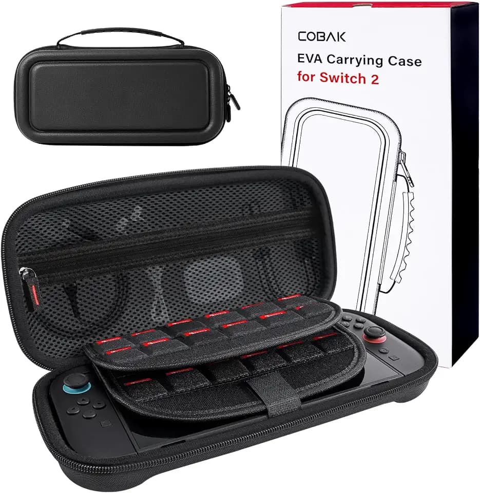 CoBak Tragetasche für Nintendo Switch 2 (2025), Schwarz
