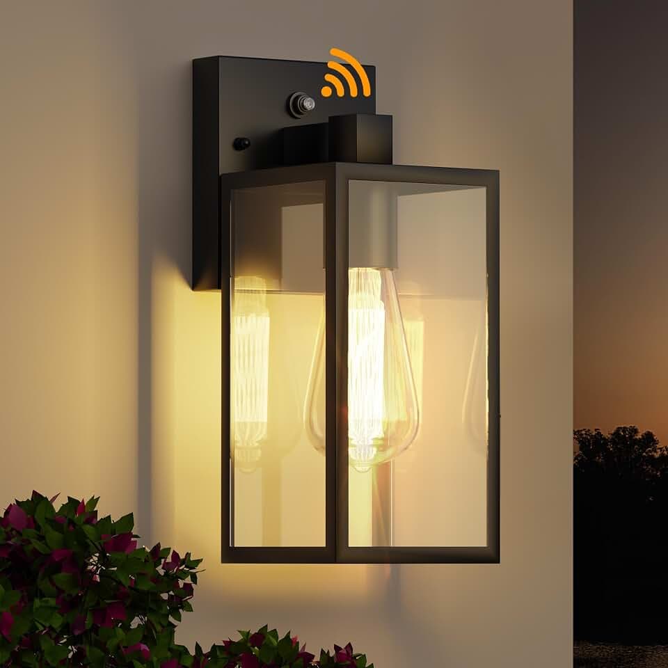 Dusk to Dawn Exterior Lighting Fixtures, Outdoor Porch Light Wall Sconce