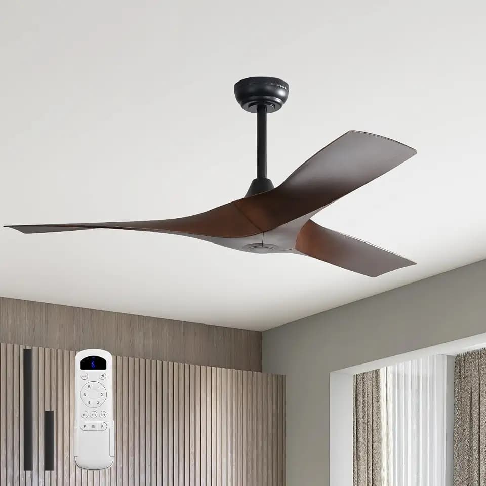 Sofucor 52 Inch Ceiling Fan No Light & Plastic Blade for Indoor Outdoor
