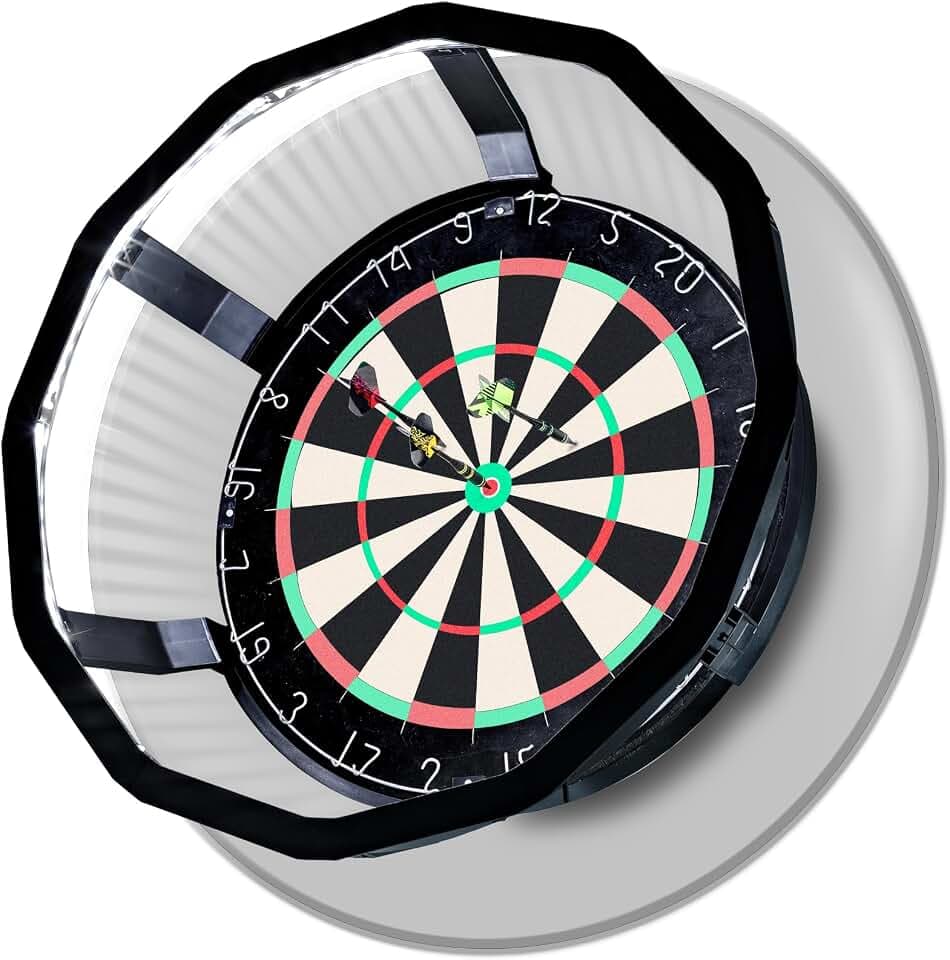 Dart Light - Bright 360 Degree LED Illumination - Dartboard Lighting System Quick Installation Without Tools
