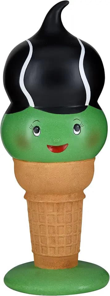 National Tree Company Halloween Frankenstein I-Scream Cone, Orange, Tabletop Decoration, 14 inch