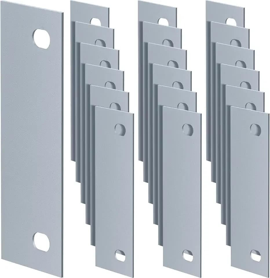 Zonon 20 Pcs Door Strike Plate 4.5 x 1.5 Inches Door Hole Filler