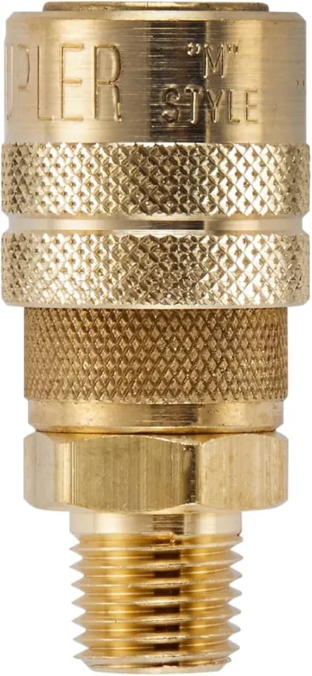 Milton (S-716) 1/4" Male NPT M Style (Industrial) Air fitting Quick Connect Coupler (Packaging May Vary)