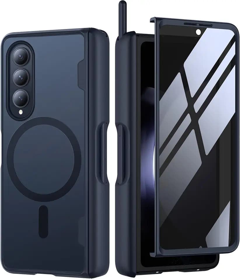 MOBOSI Magnetic for Samsung Galaxy Z Fold 4 Case, Privacy Black
