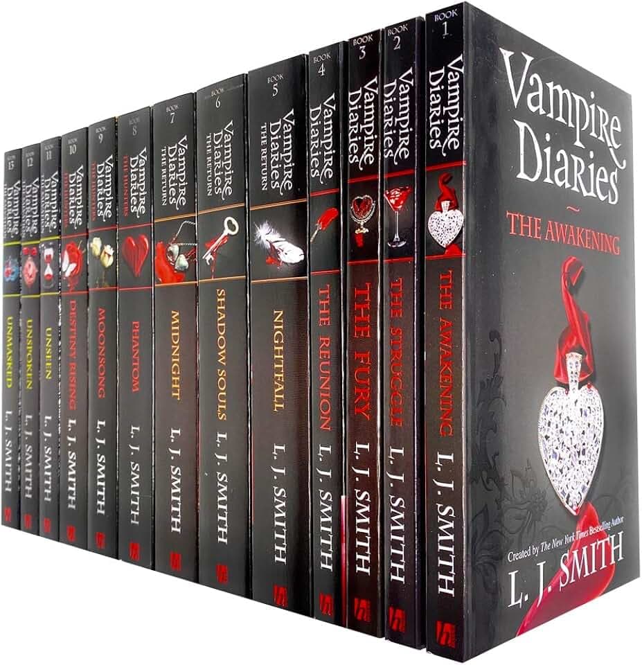 Vampire Diaries Complete Collection 13 Books Set by L. J. Smith (The Awakening, The Return, The Hunters & The Salvation)