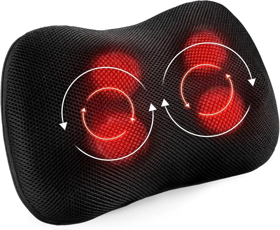 CURECURE Shiatsu Massagegeräte NackenMassagekissen mit Wärmefunktion