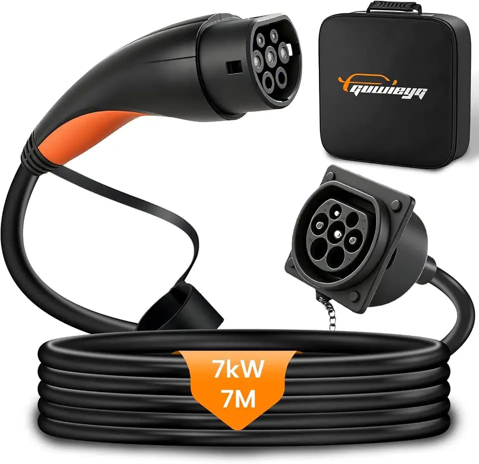 Typ2 EV Verlängerungskabel, 32A/7kW/7m, für Typ 2 Elektrofahrzeuge